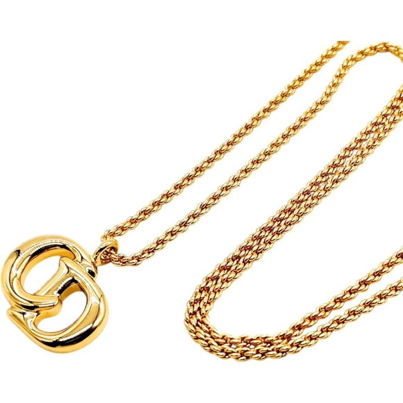 809200BB (S2) Christian Dior Necklace Gold Metal - Picture 1 of 10